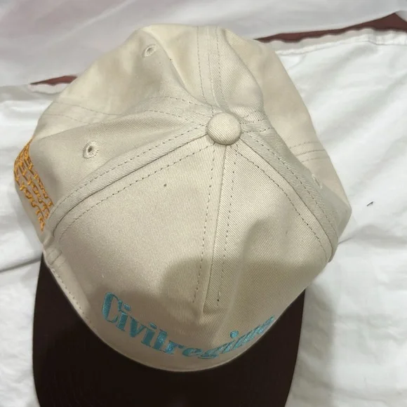 Civil Regime Rebel Youth Strap Back khaki hat, men